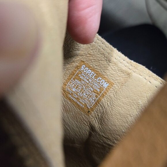 Sorel Nadia Tan and Cream Leather Peep Toe Ankle Bootie - Picture 10 of 10